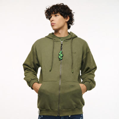 Ανδρικο Φουτερ με φερμουαρ και κεντημα - UNISEX