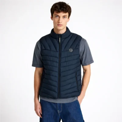 Ανδρικό αμάνικο καπιτονέ μπουφάν